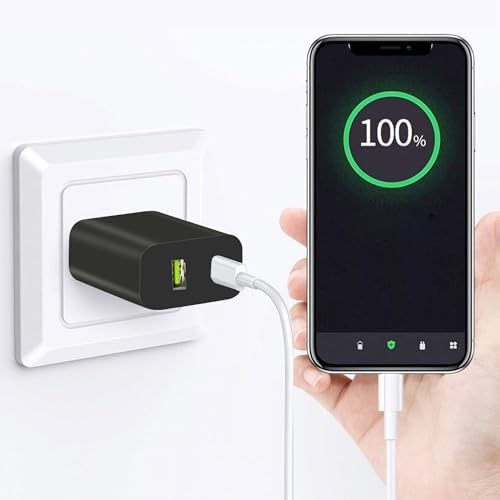 20 W Dual Port USB C Charger Block – Fast Charging Power Adapter (2-Pack) for i Phone 14/13/12/11, i Pad, Samsung & More – Compact, Reliable, and Efficient Wall Charger for All Your Devices
