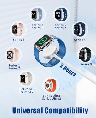 Ultimate 3-in-1 Fast Charging Cable for Apple Devices – 20 W USB-C Charger with 6 FT Length for Seamless Compatibility with Apple Watch Ultra2/SE/10/9/8/7/6/5/4/3 & i Phone 15/16 Pro Max/14/13/12/11 – Elegant White Design for Effortless Organization and Rapid Charging Efficiency