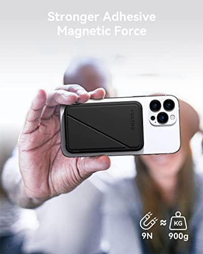 VOLTME Magnetic Power Bank 5,000 m Ah – Foldable Wireless Charger with Kickstand and USB-C Port for i Phone 16/15/14/13/12 Series – Dove Grey, Effortless Alignment for Seamless Charging and Enhanced Portability, Unmatched Battery Performance with American Amprius Technology, Perfect for On-the-Go Use and Reliable Connectivity