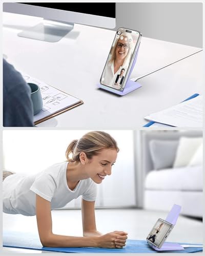 NANAMI Dual Pack Fast Wireless Charging Stands – Qi Certified for i Phone 16/15/14/13/12 Pro Max & Samsung Galaxy S24/S23/S22/S21/S20, Google Pixel Compatible – Effortless Cable-Free Power for All Devices