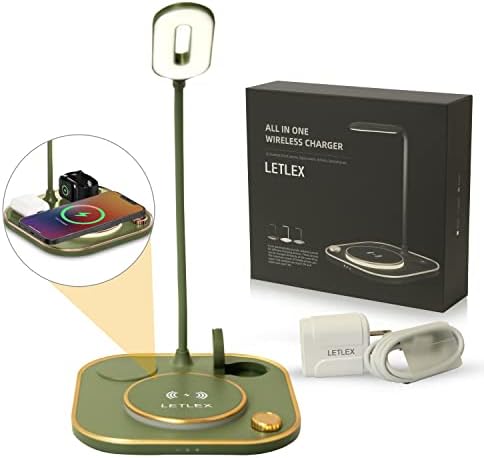 Revolutionize Your Workspace with the Ultimate 3-in-1 LED Desk Lamp and Qi Wireless Charger – 15 W Fast Charging for All Devices – Versatile 360° Adjustable Hose for Tailored Illumination – Modern Aesthetic Perfect for Any Office – Eco-Conscious and Durable Lighting Solution for Enhanced Productivity