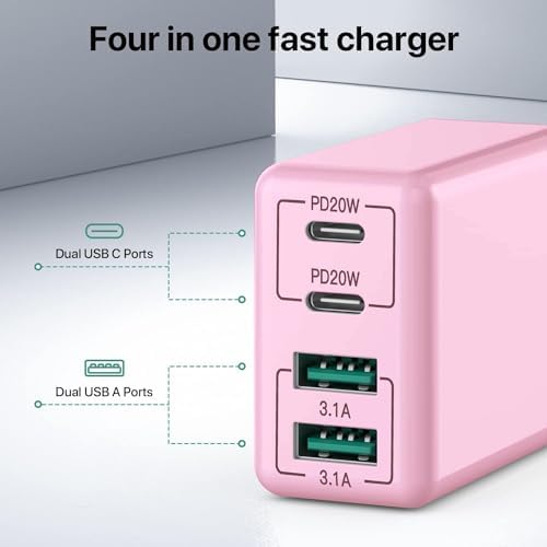 Revolutionize Your Charging Routine with Our 4-Port USB Wall Charger – Ultra-Fast QC 3.0 Adapter for i Phone 12-15, LG, Google Pixel & More – Compact, Reliable Power Solution for Home and On-the-Go Charging