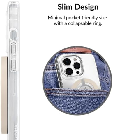 Transform Your i Phone 16, 15, 14, 13, 12 with VELVET CAVIAR’s Amethyst Purple Leopard Mag Safe-Compatible Grip – Stylish Magnetic Ring Holder & Adjustable Stand for Effortless Hands-Free Viewing, Secure Texting, and Enhanced Usability – Elevate Your Mobile Experience with Durable, Lightweight, and Customizable Accessory