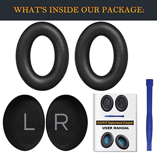 Transform Your Bose Quiet Comfort 45 & SE Headphones with Luxurious SOULWIT Replacement Earpads in Burgundy – Premium Soft Protein Leather Cushions for Unmatched Comfort and Superior Sound Isolation, Perfect for Long Listening Sessions and Easy Installation