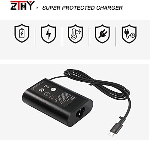 Upgrade Your Power: 45 W USB-C Laptop Charger for Dell XPS and Latitude Models – Fast, Reliable, and Compatible Replacement for Enhanced Performance – Safe Charging with Smart Protection Features – Ideal for Professionals and Students on the Go