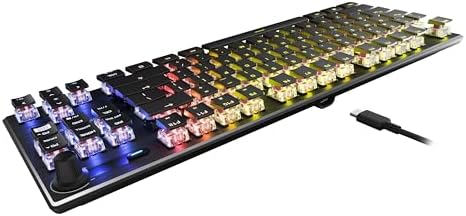Experience Unmatched Gaming Precision with Turtle Beach Vulcan TKL Tenkeyless Mechanical Keyboard – Linear Titan Switch, Customizable AIMO RGB Lighting, Durable Aluminum Build, and Portable USB-C Connectivity for Ultimate Performance and Style