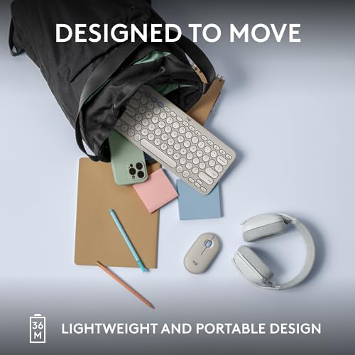 Logitech Pebble Keys 2 K380 s: Versatile Multi-Device Bluetooth Wireless Keyboard with Customizable Shortcuts, Slim & Portable Design for Ultimate Productivity Across Windows, mac OS, i Pad OS, Android, and Chrome OS – Tonal Graphite Finish for Style and Comfort