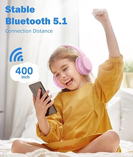 Premium Kids Over-Ear Headphones with Built-In Microphone – Safe Volume Control, Lightweight Dark Green Design for Online Learning & Travel, HD Sound Quality, Collaborative Audio Sharing Feature for Enhanced Learning Experiences