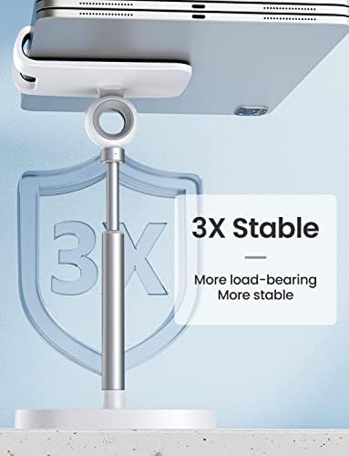 LISEN Cell Phone Stand Adjustable Phone Holer for Desk, Computer Office Desk Accessories for iPhone 16 Holder Women Kitchen Essentials Fits All Mobile Phones Switch Kindle iPads Tablet 4-10in Black – Enhanced Compatibility and Speed