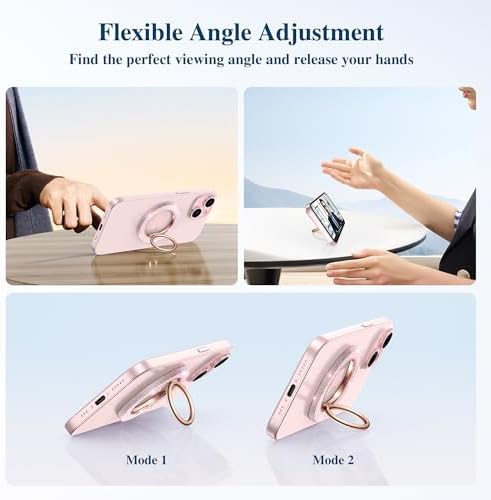 Discover the GVIEWIN Magnetic Phone Ring Holder: A Cutting-Edge 360° Rotatable Kickstand for Mag Safe Devices – Perfectly Tailored for i Phone 16 Pro Max/Plus, 15, 14, and 13 (Elegant White Finish) – Unmatched Stability and Hands-Free Viewing Experience Upgrade your smartphone usage with this premium accessory that not only enhances grip but also transforms your device into a versatile stand for effortless video calls and streaming. Featuring a robust magnetic attachment for secure hold, this stylish phone ring holder is engineered for seamless integration with Mag Safe technology. Experience the freedom of adjustable angles, allowing for convenient portrait or landscape modes, perfect for navigation or entertainment on-the-go. Its sleek white design not only ensures durability but adds a sophisticated touch to your device. Elevate your everyday smartphone experience with the GVIEWIN Magnetic Phone Ring Holder – where functionality meets elegance.