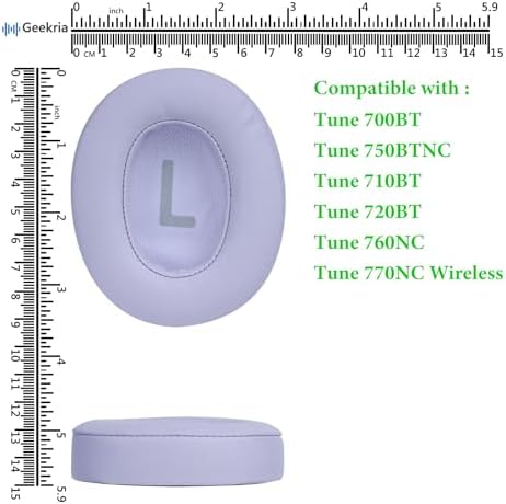 Transform Your JBL Headphones with Geekria Quick Fit Replacement Ear Pads – Premium Memory Foam Ear Cushions for Enhanced Comfort and Sound Isolation – Compatible with JBL Tune 700 BT, 750 BTNC, 710 BT, 720 BT, 760 NC, 770 NC – Sleek White Design for Modern Aesthetic – Easy Installation for Long-Lasting Audio Enjoyment and Hygiene