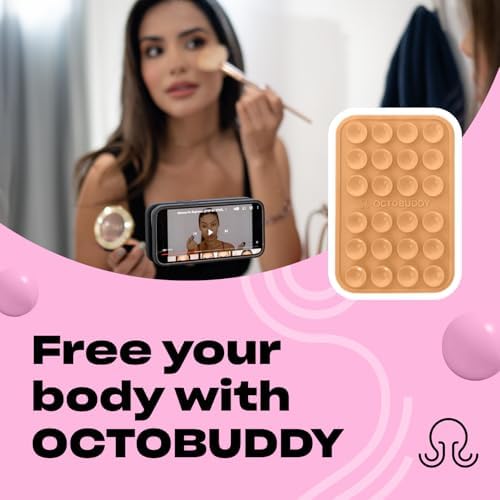 Ultimate Stability Turquoise Silicone Suction Phone Holder – Hands-Free Mount for i Phone & Android – Compact 2.6″ x 3.9″ Design – Elevate Your Selfies and Videos with Superior Grip and Versatile Functionality – Essential Content Creation Accessory for Effortless Capturing and Live Streaming