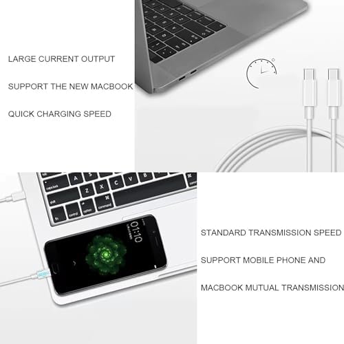 High-Efficiency 140 W Ga N Charger for Mac Book Pro & Air | Compatible with M1, M2, M3, M4, and Other USB-C Devices | Compact & Portable Design with Smart Power Management for Ultimate Charging Safety