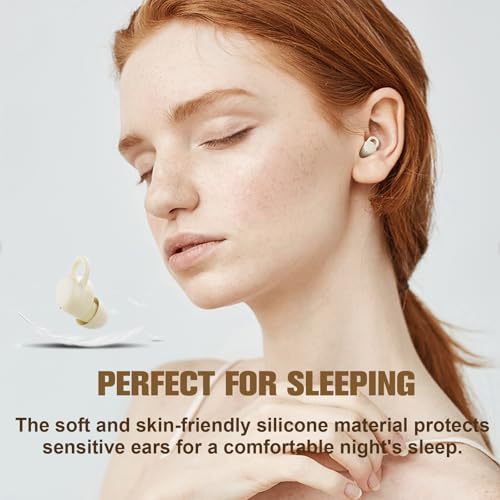 X66 Wireless Bluetooth 5.3 Sleep Earbuds – Engineered for Comfort and Serenity, Featuring Premium Noise Cancellation, Extended 24-Hour Playtime, and IPX5 Water Resistance for Active Lifestyles, Ideal for Side Sleepers Seeking Restful Sleep and Uninterrupted Music Enjoyment