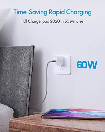 CLEEFUN 26 ft USB C to USB C Charging Cable – 60 W Fast Charger for i Phone 16/15 Pro Max, i Pad, Mac Book, Galaxy S24/S23 – Ultimate Compatibility & High-Speed Data Transfer – Durable Design for On-the-Go Power Solutions