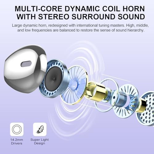 Kicoeon Premium Wireless Earbuds – 48-Hour Uninterrupted Playtime, Advanced IPX7 Waterproof Rating, Next-Gen Bluetooth 5.4 for Seamless Connectivity, Enhanced Call Clarity with Quad Microphone System, Elegant Beige Design Tailored for Active Lifestyles, Fully Compatible with Android & i OS Devices