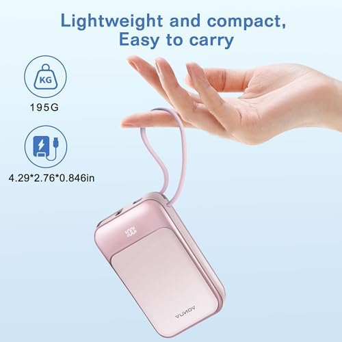 Magnetic Power Bank 10,000 m Ah with USB-C & 15 W Wireless Fast Charging – Advanced Portable Charger for i Phone 16/15 & Samsung Devices – LED Battery Indicator & 22.5 W PD Charging – Ultimate Convenience for On-the-Go Life