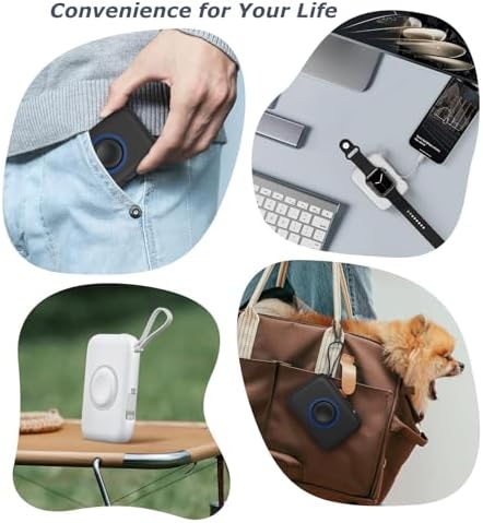 Ultimate 3-in-1 Wireless Watch Charger Power Bank: 5000 m Ah Portable Travel Charger with Dual USB-C Cables – Rapid Charging for Apple Watch Series 1-9 & i Phone 15/Samsung – Lightweight Design with Advanced Safety Features for Hassle-Free On-the-Go Charging