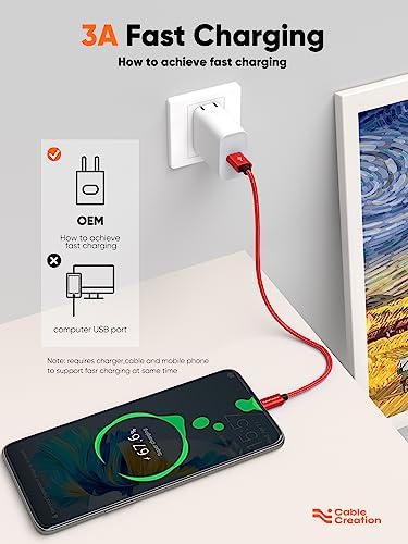 Compact USB C Cable Duo – 0.5 FT Braided Fast Charging Cables for Seamless Data Transfer | 3 A Power & 480 Mbps Speed | Ultimate Compatibility for Mac Book Air, Galaxy S22 Ultra, Stylus Pen, and More | Durable Design | Ideal for On-the-Go Connectivity