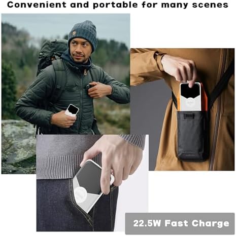 Ultra-Slim 10000 m Ah Power Bank with Integrated Cables – Rapid Charge Portable Charger for i Phone 15/16, Samsung & Android – 4 Device Outputs with Smart LED Display – Lightweight Travel Companion with Advanced Safety Features