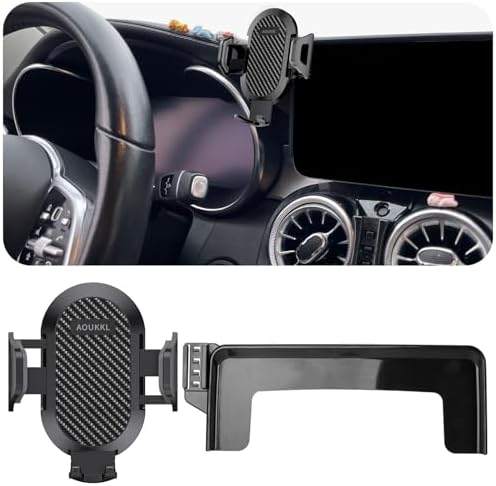 Premium Car Phone Holder for Mercedes-Benz C-Class & GLC (2019-2022) | V-Class (2021-2022) | 10.25-Inch Screen Compatible | Thick Case Friendly Smartphone Mount for 4.7-7 inch Devices | Enhanced Stability & Safety for a Luxurious Driving Experience