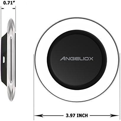 ANGELIOX Premium Fast Wireless Charging Pad with Integrated Receiver – Effortless Cord-Free Solution for i Phone Models 5 to 7 Plus, Enhance Device Durability and Streamline Your Charging Experience with Modern Elegance