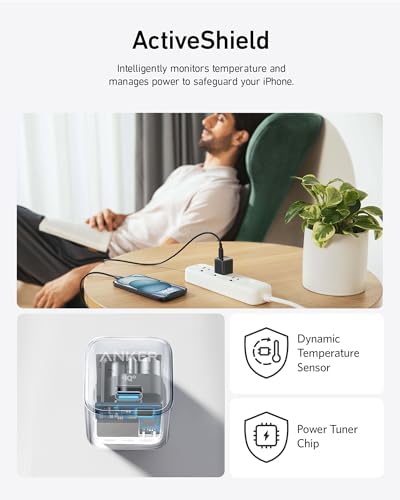Anker 20 W USB-C Charger Block – Ultra-Compact Fast Charging Solution with Power IQ 3.0 for i Phone 16/15, Galaxy, Pixel 4/3, and i Pad – Versatile, Reliable, and Travel-Friendly Power Adapter for Rapid Device Charging (Cable Not Included)