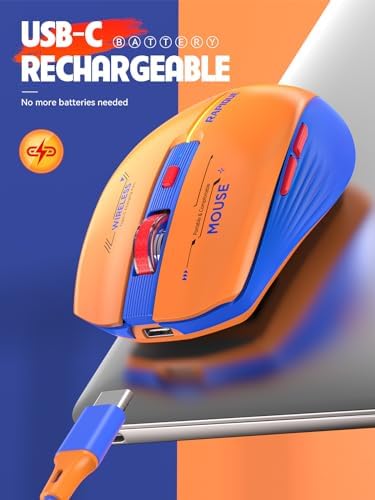 Streamlined Bluetooth Wireless Mouse – Rechargeable Ergonomic Multi-Device Mice (Tri-Mode: BT1/BT2 + 2.4 GHz) with USB Receiver, Stylish Khaki to Pink Design for Laptop, Mac Book, PC, i Mac, i Pad – Ultimate Comfort & Flexibility for Effortless Productivity