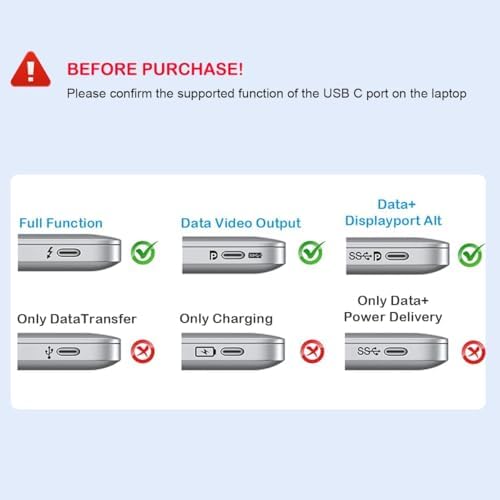 Elevate Your Workflow with the USB C to Dual HDMI Adapter – Ultimate Type C HDMI Splitter for Dual Monitor Setups, Featuring Fast USB 3.0 Hub and 100 W Power Delivery for Mac Book, Dell XPS, HP, Surface & Chromebook – Ideal for Multitasking and Professional Use