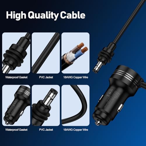 High-Performance 3 in 1 Starlink Mini Car Charger Adapter with Digital Display – 12 V-24 V Compatibility, 10 FT Power Cable, USB-C PD 30 W & USB A 18 W Ports for Rapid Charging in Cars and Trucks – Ultimate Travel Companion for All Devices