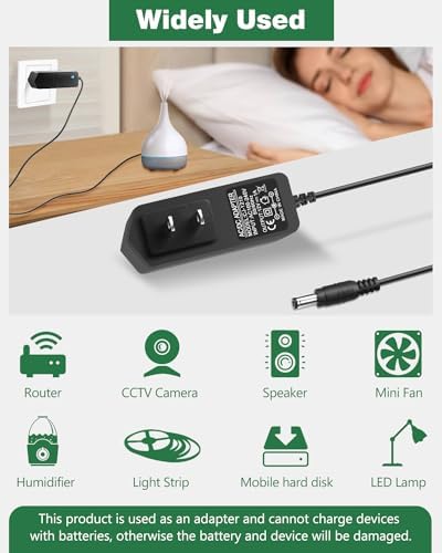 Universal 12 V 1 A DC Power Adapter for LED Strips & CCTV – Reliable 100-240 V AC to DC Converter with 5.5 mm x 2.5 mm Connector for Seamless Integration – Optimal Power Solution for Home Security and Lighting Applications