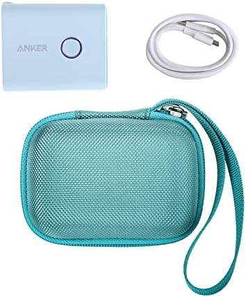 Khanka Protective Hard Case for Anker 45 W Wall Charger & 20 W Portable Charger – Ultimate Travel Companion for Anker 521 Power Bank (Power Core Fusion) – Lightweight Shockproof Design, Modern White Finish, Secure Zipper Closure for Enhanced Portability and Device Safety