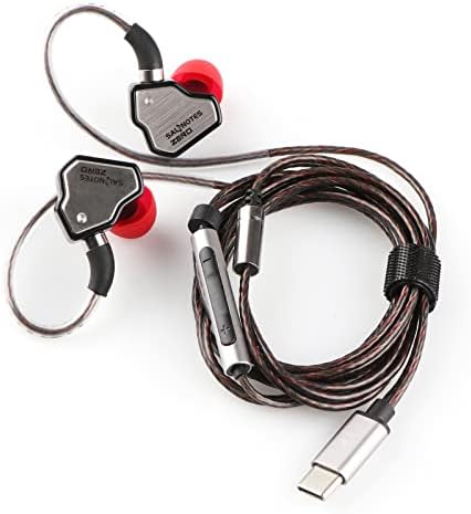 Discover Unmatched Audio Quality with Linsoul 7 Hz Salnotes Zero Hi-Fi In-Ear Earbuds – 10 mm Dynamic Driver for Rich Sound, Durable Stainless Steel Design, Detachable OFC Cable, Type C Connectivity with Mic – Perfect for Audiophiles and On-the-Go Music Lovers