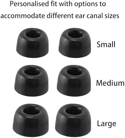Upgrade Your JBL Tour Pro 3/2 Wireless Earbuds with Premium Foam Ear Tips – Unrivaled Comfort & Superior Noise Isolation in 3 Sizes (S/M/L, Black) – Essential Replacement for Enhanced Sound Quality and Listening Pleasure