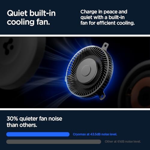 Revolutionize Your Drive with Spigen One Tap Pro 3 Cryomax: Fast Wireless Mag Safe Car Charger with Noiseless Cooling for i Phone 16, 15, 14, 13, & 12 Series – Ultimate Compatibility & Quick Charge Efficiency for On-the-Go Power