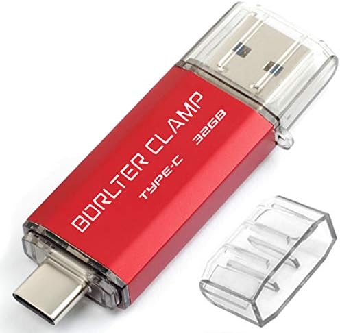 High-Speed 512 GB Dual Port USB 3.0 Type C Flash Drive – Versatile OTG Memory Stick for Android Smartphones & PCs, Compatible with Samsung Galaxy S10/S9/S8/Note 9, LG, Google Pixel – Compact & Stylish Red Design for Effortless File Transfers