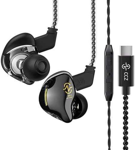 Unleash Your Sound Potential with CCZ Coffee Bean Wired Earbuds – Premium In-Ear Monitors for Musicians and Fitness Enthusiasts, Featuring Hi-Fi Bass and Patented Comfort Eartips – Perfect for Stage Performances, Workouts, and Everyday Listening – Lightweight, Durable Design for Unmatched Audio Quality in Any Setting