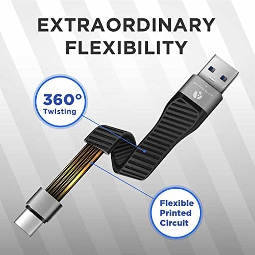 Ultra-Fast USB-C to USB-C USB4 Charger Cable – 5-Inch, 40 Gbps Data Transfer, 240 W Power Delivery, Thunderbolt 3/4/5 Compatible, Perfect for i Phone 15/16, i Pad, Mac Book, Samsung Galaxy, and More – Travel-Ready, Durable, High-Performance Cable for Enhanced Connectivity