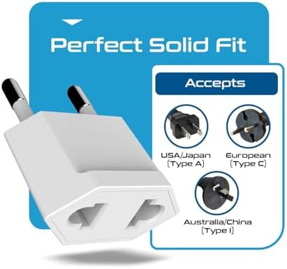 Universal Travel Power Adapter with 45 W PD Retractable USB-C Cable – Ultimate Multi-Device Charger for Global Use – Compatible with Laptops, Smartphones & Cameras – Essential Travel Accessory for US, EU & UK Adventures – Compact Design for Hassle-Free Charging