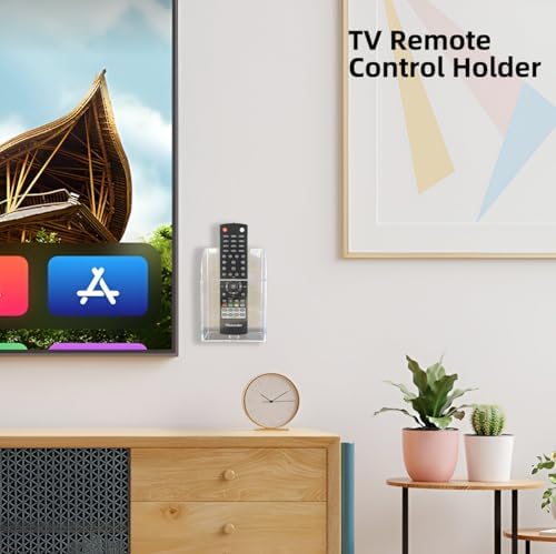 Clear Acrylic Wall-Mounted Tablet Holder – Sleek Charging Station for i Pads, Kindles, and Smartphones – Innovative Remote Control Organizer for Modern Homes and Offices – Maximize Space with Easy Access Design – Durable and Stylish Storage Solution for Clutter-Free Living
