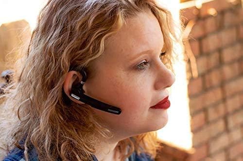 Premium Bluetooth Headset – Wireless Earpiece V5.0 with 8-10 Hour Talk Time, Stereo Noise Cancelling Microphone, Ideal for i Phone & Android Users, Perfect for Business, Driving, and Everyday Use – Exceptional Audio Clarity and Comfort