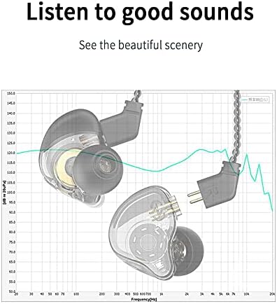 KZ ZSN PRO X Dual Driver Earbuds – Hi-Fi Stereo Headphones with Balanced Armature & Dynamic Driver, Ergonomic Comfort for Optimal Listening, Detachable Cable & Built-In Microphone, Perfect for Audiophiles & Everyday Use – Golden Finish