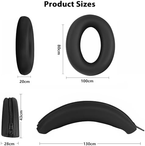 Adhiper Silicone Headphone Protector for Sony WH-1000 XM4, WH-XB910 N, WH-CH720 N, WH-ULT900 N – Enhanced Comfort & Sweat-Resistant Shield for Audiophiles – Premium Black Accessory for Ultimate Durability and Style