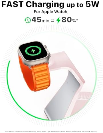 Ultimate 3-in-1 Mag Safe Charging Station for Apple Devices – Fast Wireless Charger for i Phone 16/15/14/13/12, Air Pods & Apple Watch with USB-C Compatibility – Sleek, Space-Saving Design for Home and Office Use