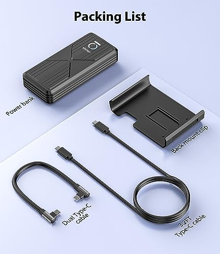 Si Wi QU 20000 m Ah Detachable Power Bank – High-Speed 45 W Portable Charger for Steam Deck, Mac Book, i Pad, i Phone & More – Versatile External Battery Pack with Enhanced Compatibility & Safety Features for All Your Devices