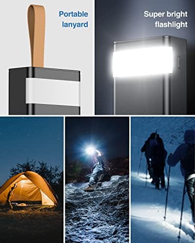 Ultimate 50000 m Ah Portable Power Bank – 22.5 W Rapid Charger with USB-C Connectivity, LED Display, and Built-in Flashlight | High-Capacity External Battery Pack for i Phone 15/14/13/12, Samsung, and i Pad | Ideal for Outdoor Adventures and Daily Use