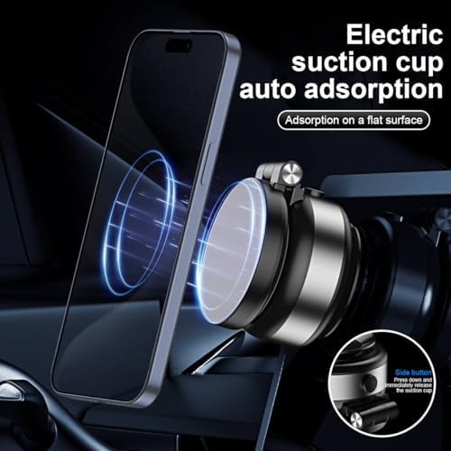 Revolutionary 2025 Vacuum Magnetic Phone Stand: 360° Double-Sided Extension for Enhanced Accessibility, Portable & Foldable Design for i Phone 16/15/14/13/12 – Unmatched Stability & Versatility for Driving and Daily Use