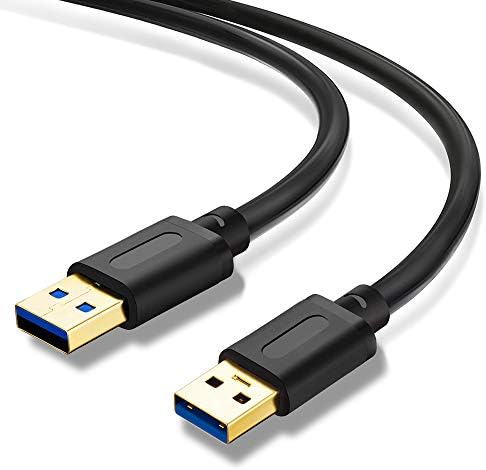 Premium USB 3.0 Male to Male Cable – 25 Ft High-Speed Data Transfer Solution with Gold-Plated Connectors for Enhanced Connectivity – Ideal for Hard Drive Enclosures, DVD Players, and Laptop Coolers – Versatile, Durable, and Fast Performance