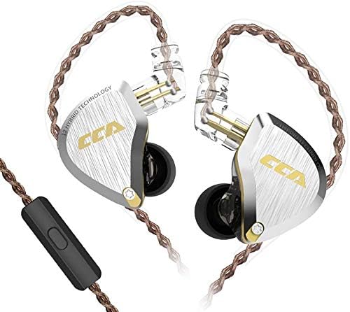Elevate Your Sound Experience with CCA C12 Hybrid IEM Earphones – 5 Balanced Armature & 1 Dynamic Driver Design for Audiophiles, Musicians, and DJs – Superior Noise Isolation, Enhanced Compatibility, and Ergonomic Comfort for Extended Use