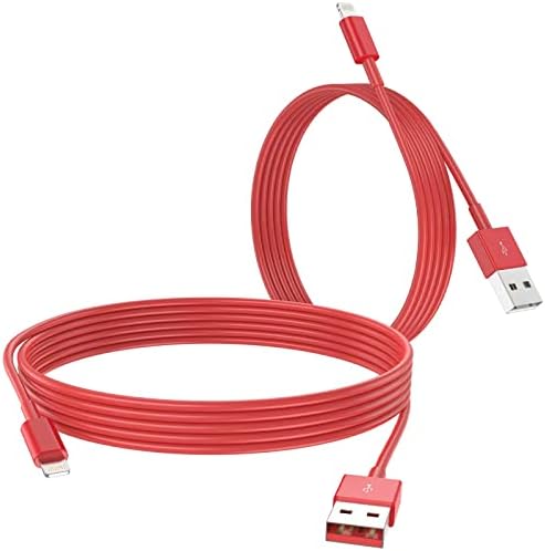 Premium 10 Ft MFi Certified USB to Lightning Charging Cable Bundle for i Phone – Fast Charge & Extended Reach for i Phone 11/11 Pro/11 Max/X/XS/XR/XS Max/8/7/6/5 S/SE – Unmatched Durability & Flexibility for Hassle-Free Connectivity
